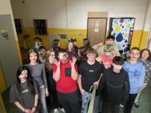 Halloweenská noc 9.A ve škole