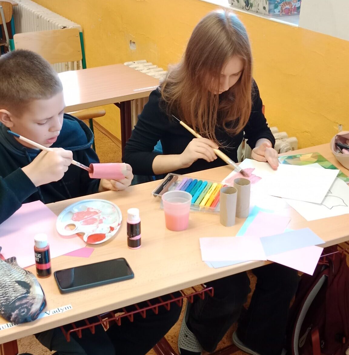 Tvoření na Jarní trh v 7.D