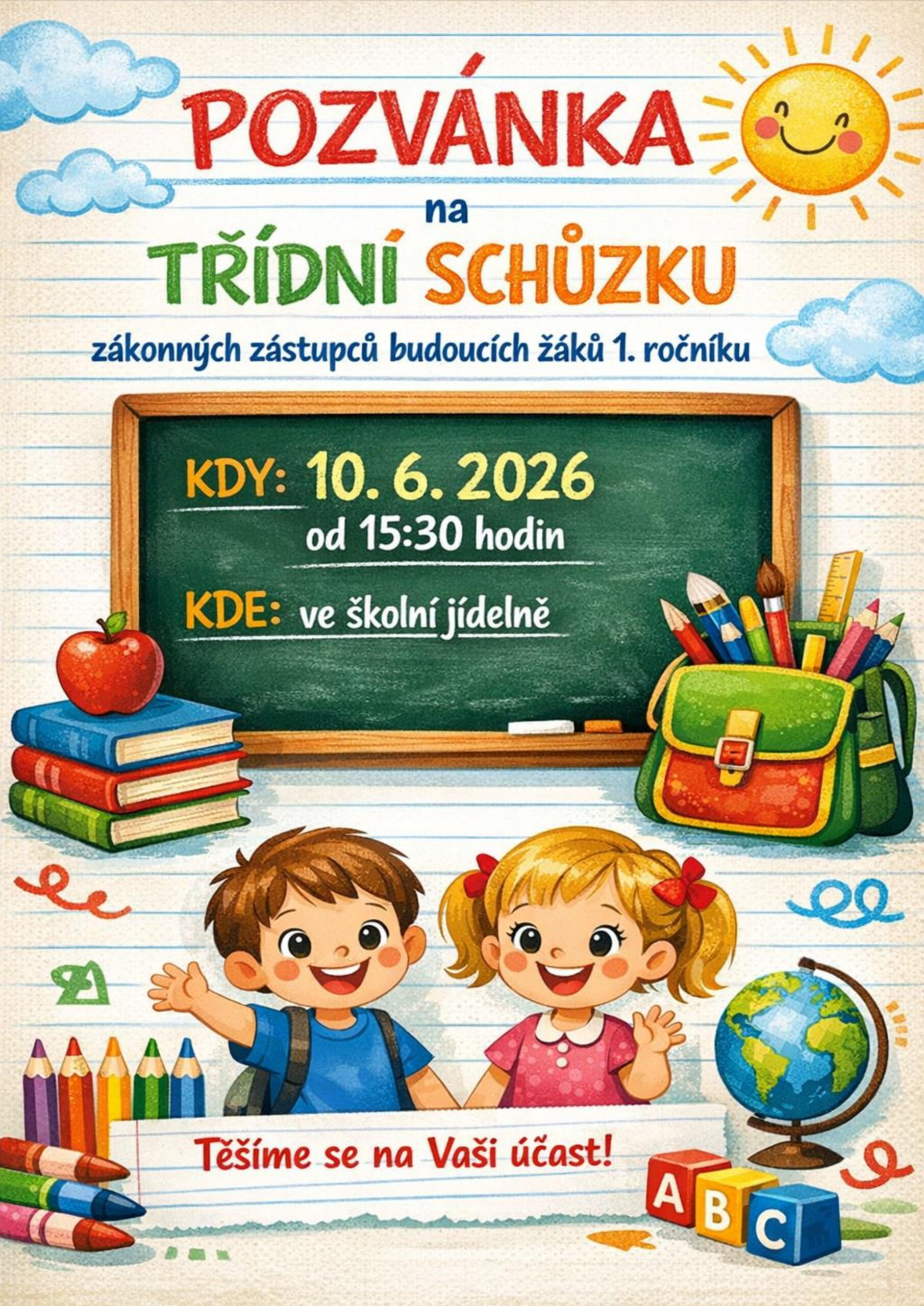 Pozvánka na třídní schůzku